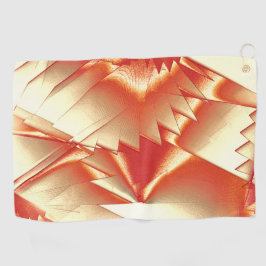 Golden sinaasappel tot beige, extreem ruw gedigita golfhanddoek