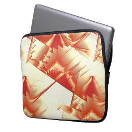 Golden sinaasappel tot beige, extreem ruw gedigita laptop sleeve