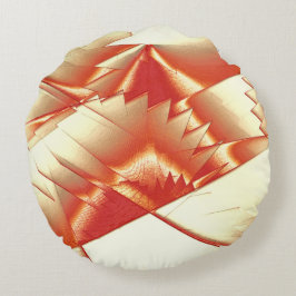 Golden sinaasappel tot beige, extreem ruw gedigita rond kussen