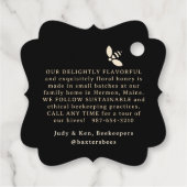 Golden Skep Honey Label Elaborate Gold Gradient (Achterkant)