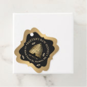 Golden Skep Honey Label Elaborate Gold Gradient (In situ)