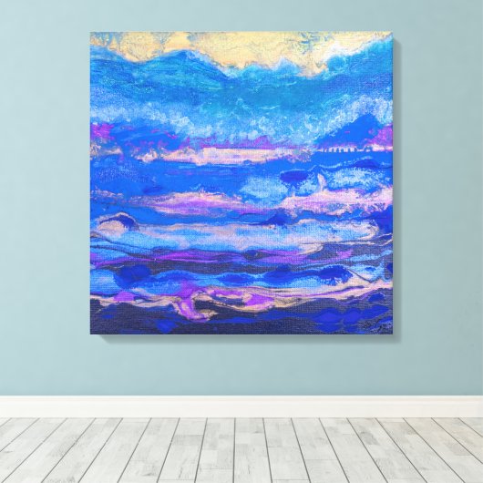 Golden Skies Canvas Afdruk (Insitu (Houten vloer))