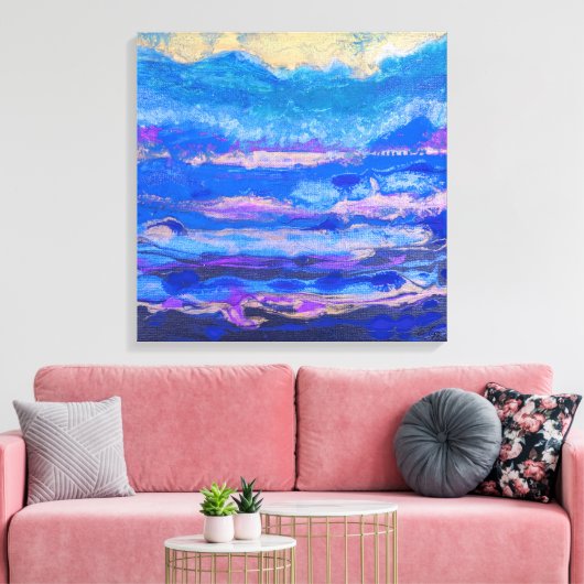 Golden Skies Canvas Afdruk (Insitu (Woonkamer))