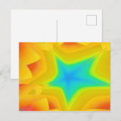 Golden Skies - Ken Gage Abstracte kunst Briefkaart (Voorkant / Achterkant)