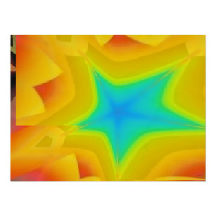 Golden Skies - Ken Gage Abstracte kunst Perfect Poster