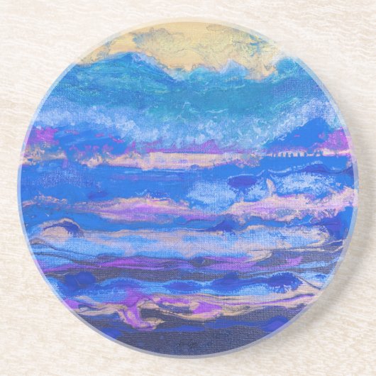 Golden Skies Zandsteen Onderzetter (Voorkant)