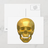Golden Skull Briefkaart (Voorkant / Achterkant)