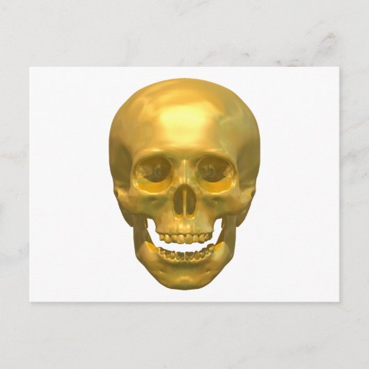 Golden Skull Briefkaart (Voorkant)