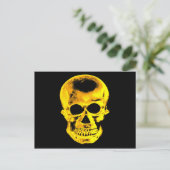 Golden Skull Briefkaart (Staand voorkant)