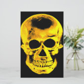 Golden Skull Briefpapier (Staand voorkant)