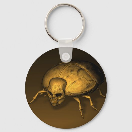 Golden Skull Bug Sleutelhanger (Voorkant)