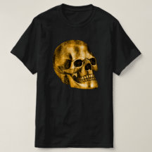 Golden Skull Cool Luxury Black Gothic Halloween