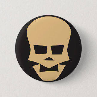 Golden skull ronde button 5,7 cm
