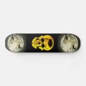Golden Skull Skateboard (Horizontaal)