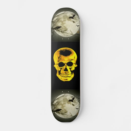 Golden Skull Skateboard (Voorkant)