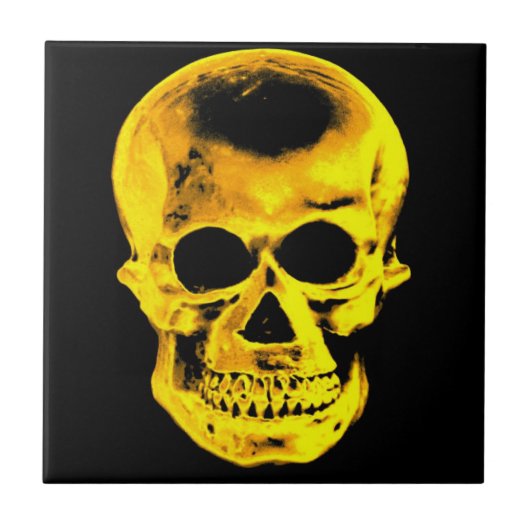 Golden Skull Tegeltje (Voorkant)