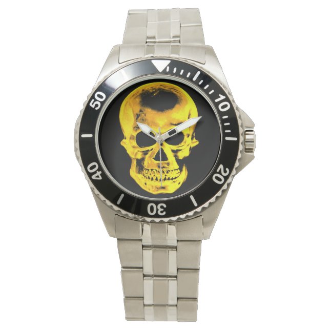 Golden Skull Watch Horloge (Voorkant)