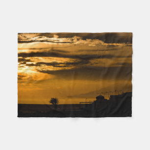 Golden Sky Fleece Deken