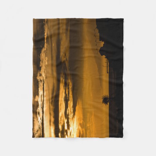 Golden Sky Fleece Deken (Voorkant)