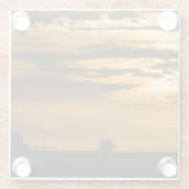 Golden Sky Glazen Onderzetter (Achterkant)