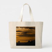 Golden Sky Large Canvas tas (Achterkant)