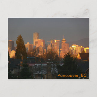 Golden Skyline, Vancouver BC Briefkaart