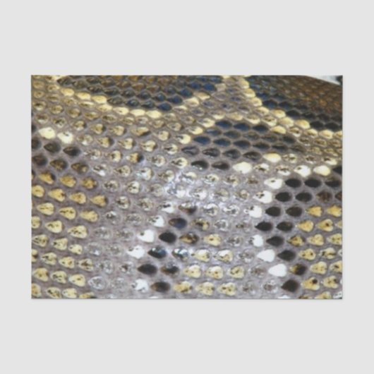 Golden slangen huidpatroon tissuepapier (Voorkant)