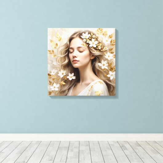 Golden Slumber Canvas Afdruk (Insitu (Houten vloer))