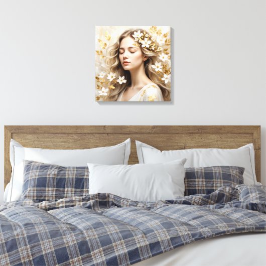 Golden Slumber Canvas Afdruk (Insitu (Slaapkamer))