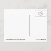 Golden Smile in the Central Park Ramble Briefkaart (Achterkant)