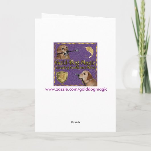 Golden Smooth Sailing Birthday Kaart (Achterkant)