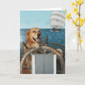 Golden Smooth Sailing Birthday Kaart (Gele Bloem)