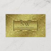 Golden Snake Gold Decor met monogram en Logo Visitekaartje (Voorkant)