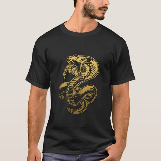 Golden Snake Shaolin Kung Fu T-shirt (Voorkant)