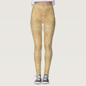 Golden Snake Skin Molt Leggings (Voorkant)