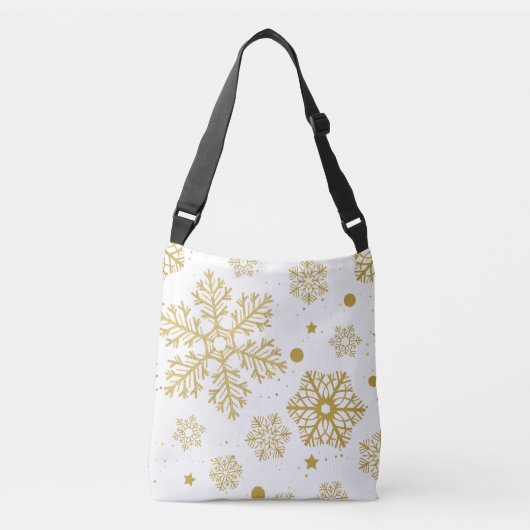 Golden sneeuwvlokken crossbody tas (Voorkant)