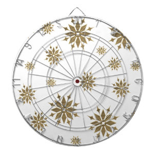Golden sneeuwvlokken dartbord