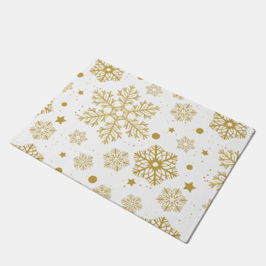 Golden sneeuwvlokken deurmat (Schuin)