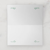 Golden sneeuwvlokken en rendierkerst plaatskaartje (Binnenkant ongevouwen)