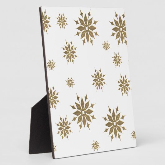 Golden sneeuwvlokken fotoplaat (Zijkant)