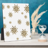 Golden sneeuwvlokken fotoplaat (Zijkant)