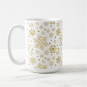 Golden sneeuwvlokken koffiemok (Links)