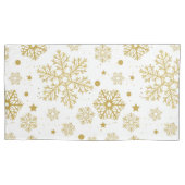 Golden sneeuwvlokken kussensloop (Voorkant-Links)