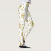 Golden sneeuwvlokken leggings (Rechts)