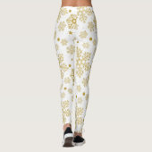 Golden sneeuwvlokken leggings (Achterkant)