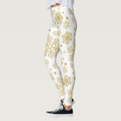 Golden sneeuwvlokken leggings (Links)