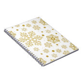 Golden sneeuwvlokken notitieboek (Rechterzijde)