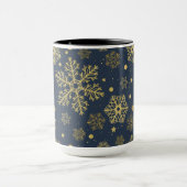 Golden sneeuwvlokken op zee mok (Midden)