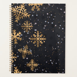 Golden sneeuwvlokken planner