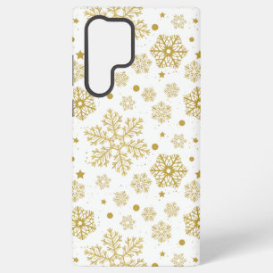 Golden sneeuwvlokken samsung galaxy hoesje